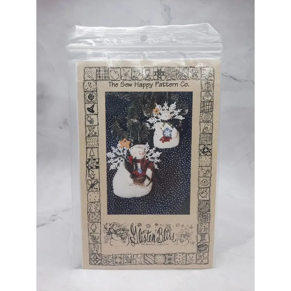 The Sew Happy Pattern Co Snow Angel Ornaments Glisten and Bliss Pattern Only